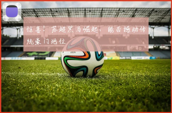 惊喜!苏超黑马崛起,能否撼动传统豪门地位
